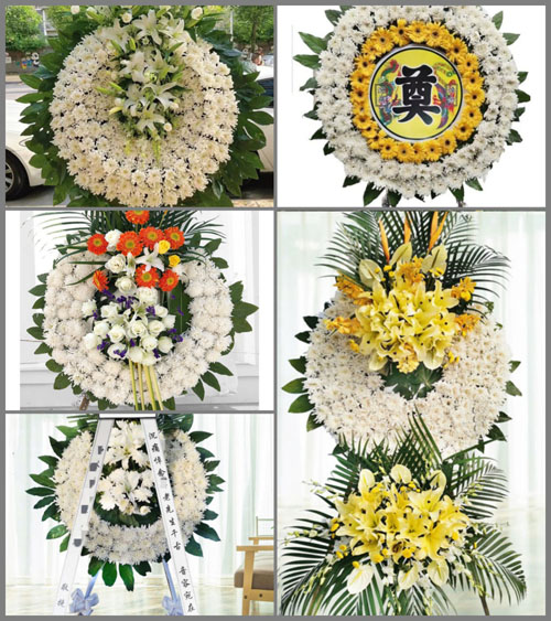 宁夏银川市金凤区长城中路街道花圈速递